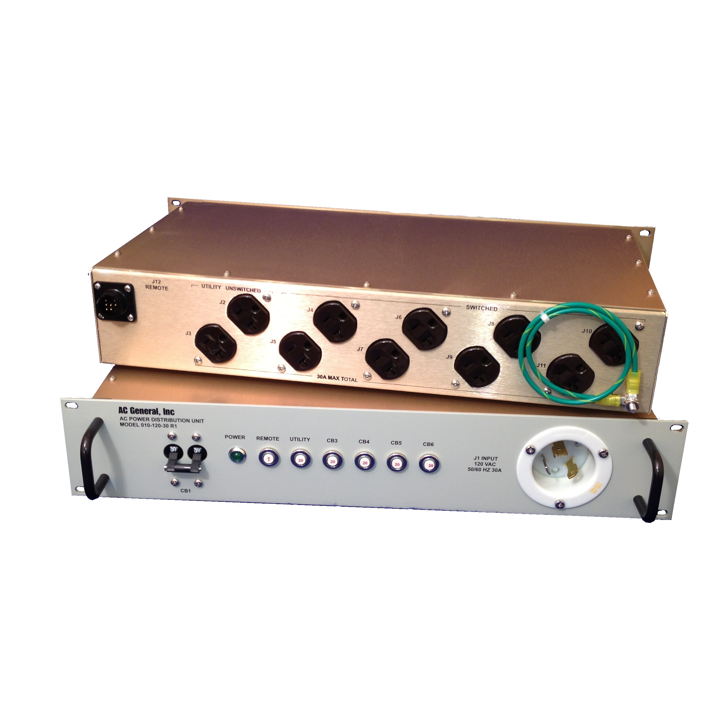 Single Phase Panels AC General, Inc Equipment Rack Power Distribution